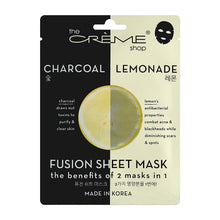 Load image into Gallery viewer, Charcoal & Lemon Fusion Sheet Mask