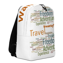 Load image into Gallery viewer, Wanderlust Minimalist Backpack