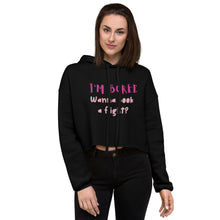 Load image into Gallery viewer, Wanna book a flight? Crop Hoodie