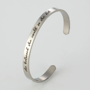 Fashion Letter Stainless Steel Bracelet