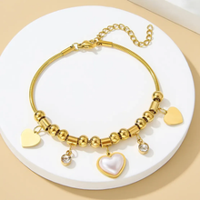 Load image into Gallery viewer, Simple Style Heart shape Stainless steel bracelet
