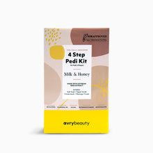 Load image into Gallery viewer, Avry Beauty 4 Step Pedi Kit Milk &amp; Honey
