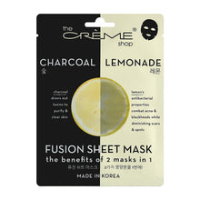 Load image into Gallery viewer, Charcoal &amp; Lemon Fusion Sheet Mask
